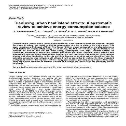 Reducing urban heat island effects