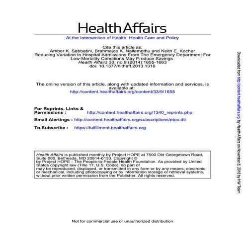 Reducing variation in hospital admissions from the emergency department for l...