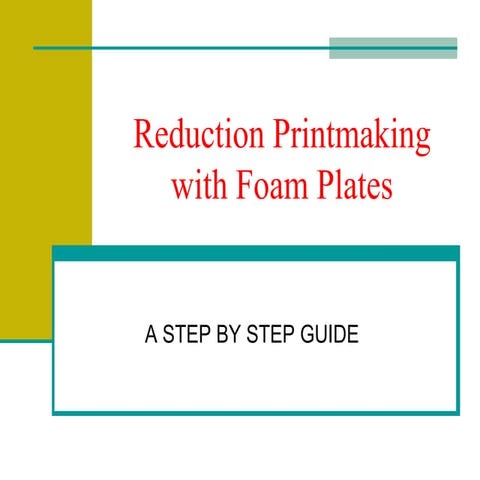 Reduction Printmaking