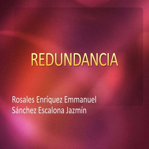 Redundancia