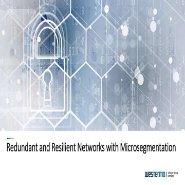 Build Redundant and Resilient Networks with Micro-Segmentation