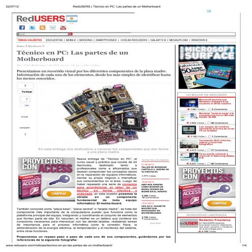 Red users   técnico en pc_ las partes de un motherboard