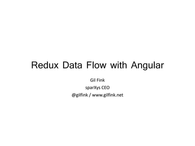 Redux data flow with angular