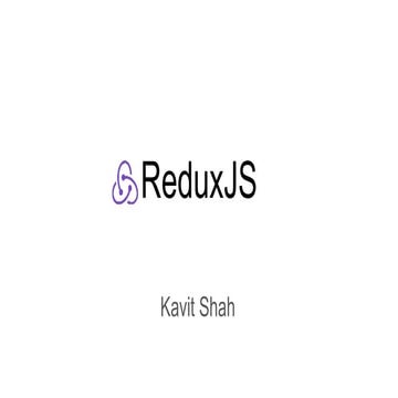 Getting started with Redux js | PPT