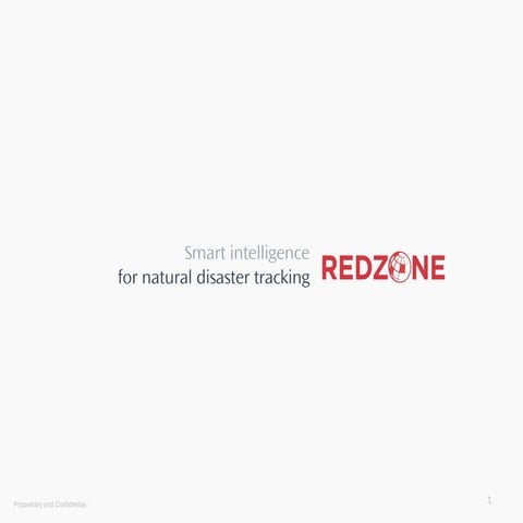 RedZone - Smart Intelligence for natural disaster tracking