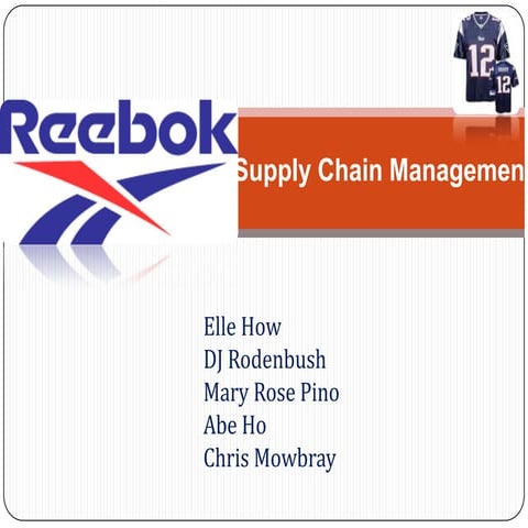Reebok Supply Chain Mgmt Anaylsis