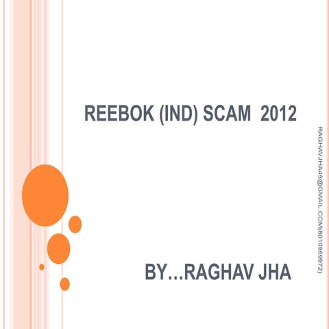 Reebook (ind) scandal  2012
