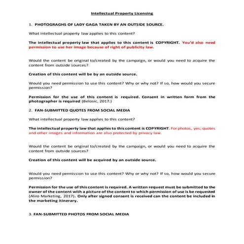 Intellectual Property Licensing Examples | PDF