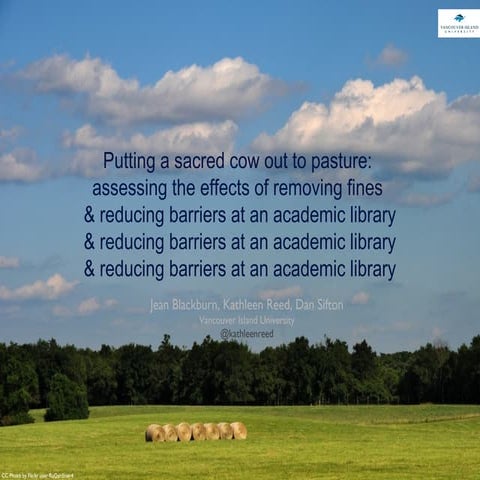 Putting a Sacred Cow Out to Pasture: Assessing the Effect of Removing Fines a...