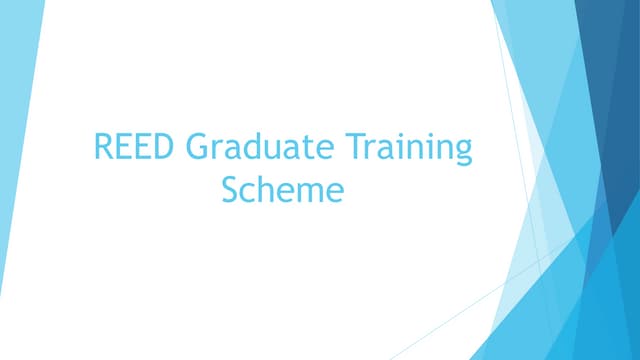 Reed Graduate Training Scheme