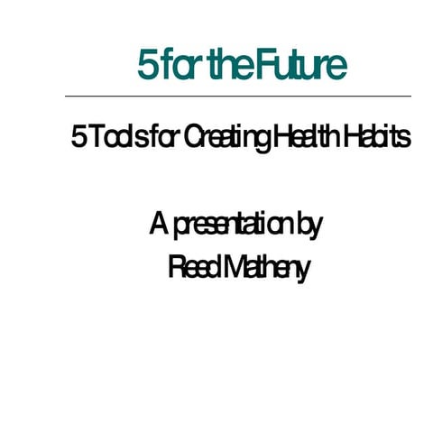 Tomorrow's Nutrition