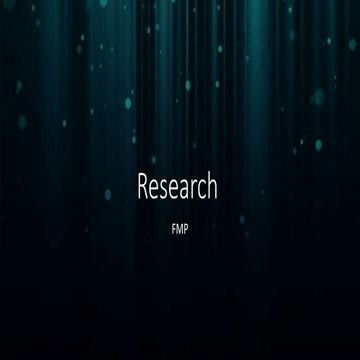 Reeeeeeseach fmp 2020