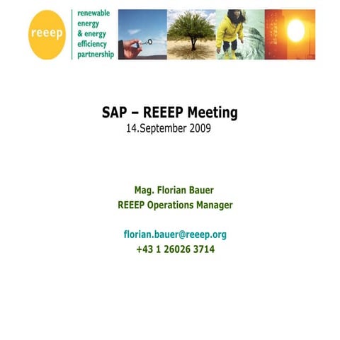 REEEP - SAP Presentation