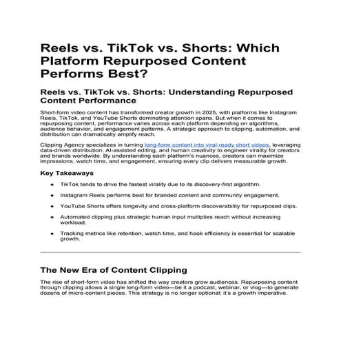 Reels vs. TikTok vs. Shorts_ Which Platform Repurposed Content Performs Best_...