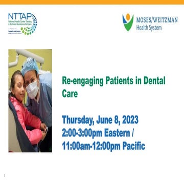 Re-engaging Patients in Dental Care