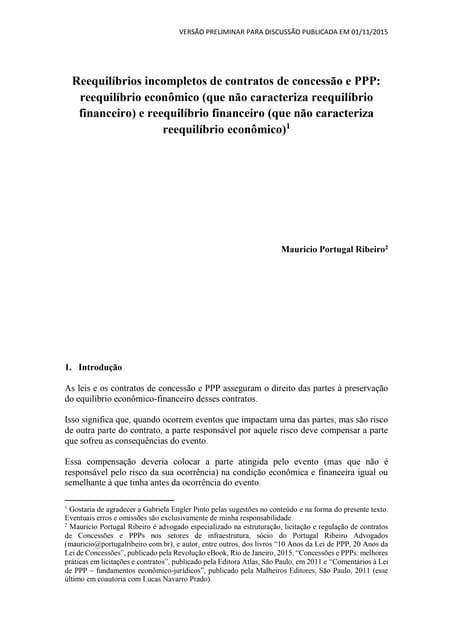 Reequilíbrios incompletos de contra...