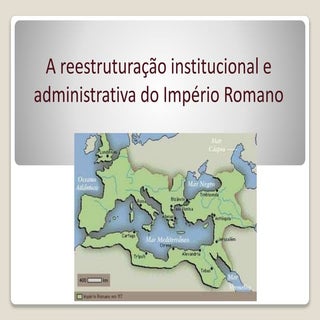 A reestruturação das instituições n...