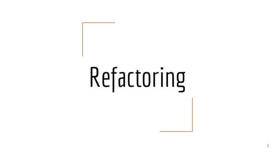 Refactoring