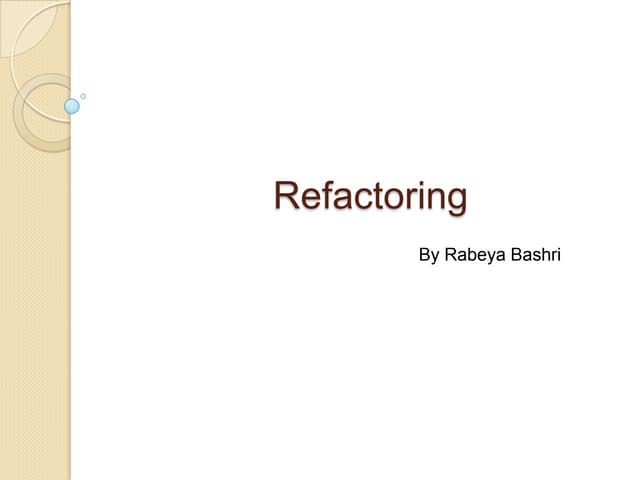 Refactoring