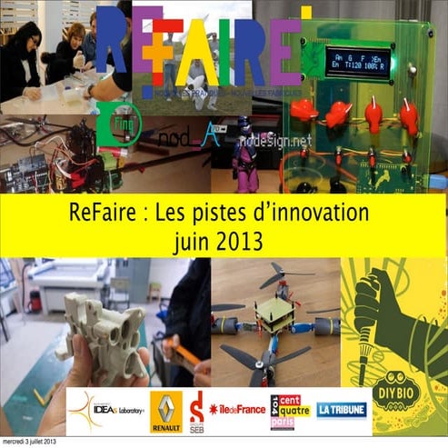 ReFaire  : les pistes d'innovation 