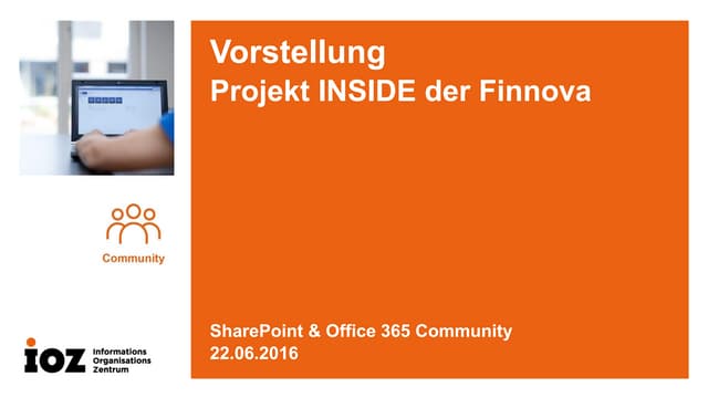 Arbeits- und Informationsplattform mit Office 365 von Finnova