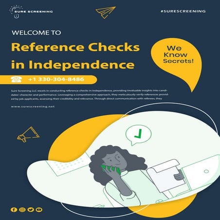 Reference Checks in Independence - Sure Screening LLC | PDF
