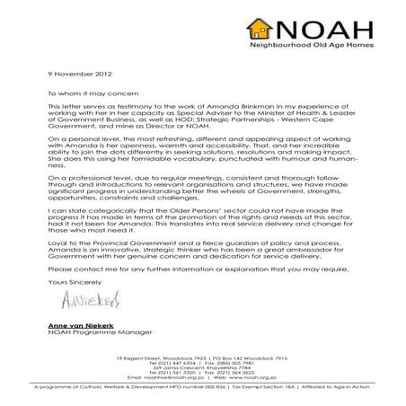 Reference anne van niekerk noah nov 2012