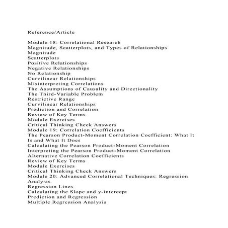 ReferenceArticleModule 18 Correlational ResearchMagnitude,.docx