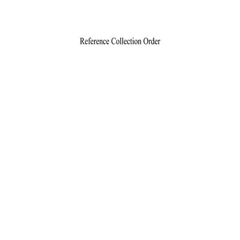 Reference Collection Evaluation