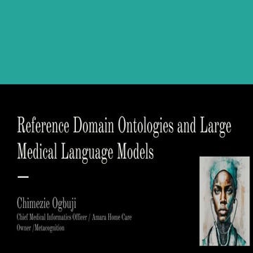 Reference Domain Ontologies and Large Medical Language Models