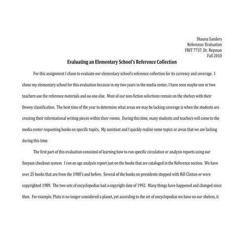 Reference evaluation7136