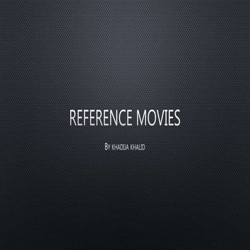 Reference films | PPTX