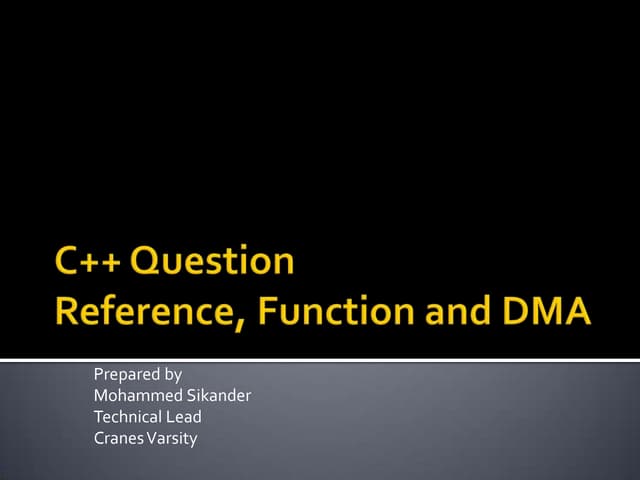C++ Question on References and Function Overloading