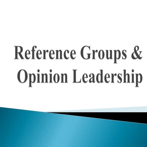 Reference Groups