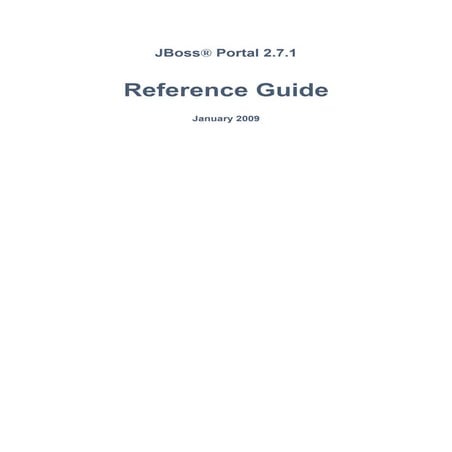 Reference JBOSS Guide