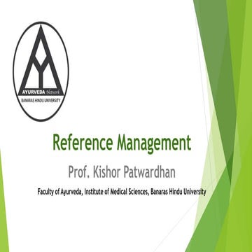 Reference Management Tools