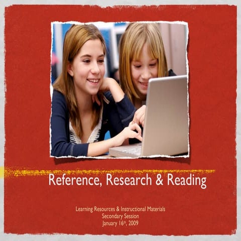 Reference Research Secondary 01revleslearned 1233335774105732 3