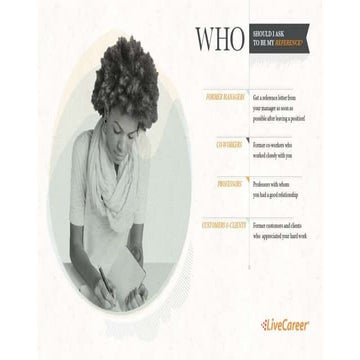 Who Should I Ask to be My Reference?