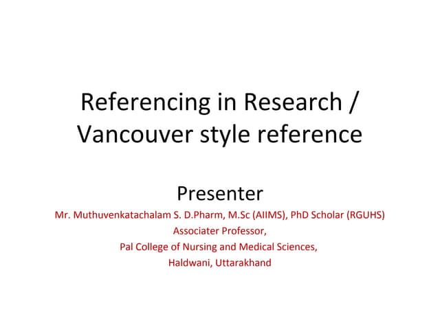 Reference style