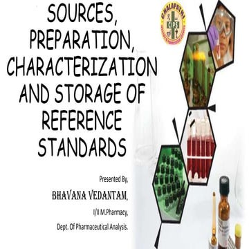 Reference standards in Pharmaceutical Industries
