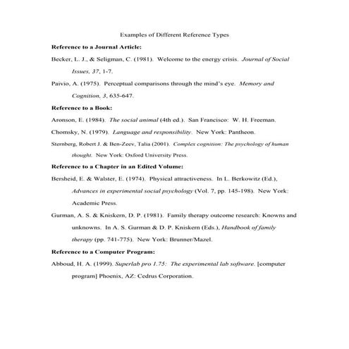Reference types | PDF | Books and Literature