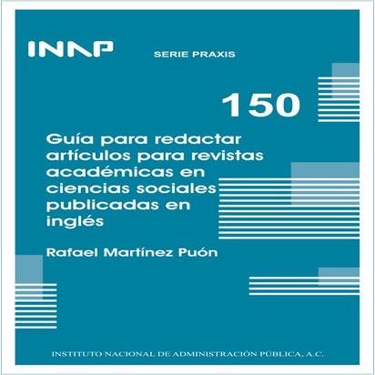  Guía para redactar artículos para revistas  académicas en ciencias sociales ...