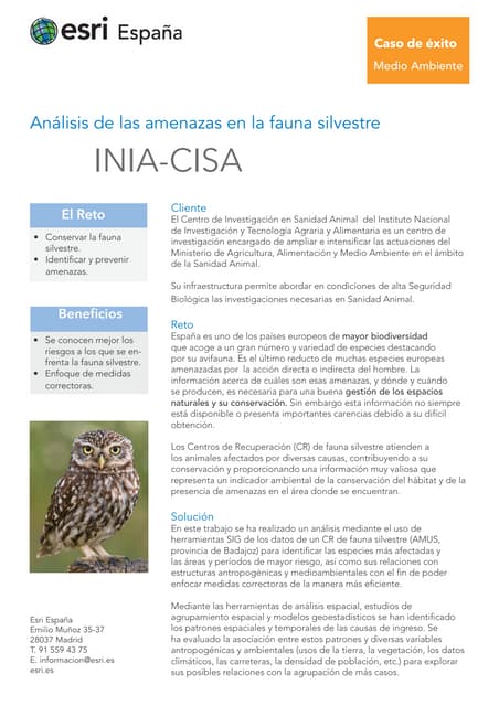 INIA- CISA: Análisis de las amenaza...