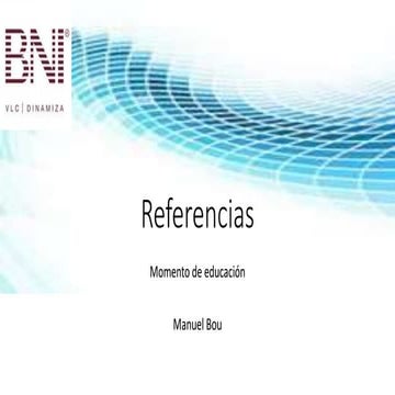 Referencias BNI Dinamiza