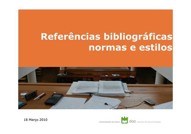Referencias Bibliográficas: normas ...