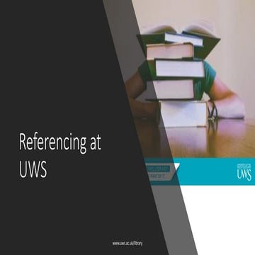 Referencing at uws-2020-09-17 | PDF