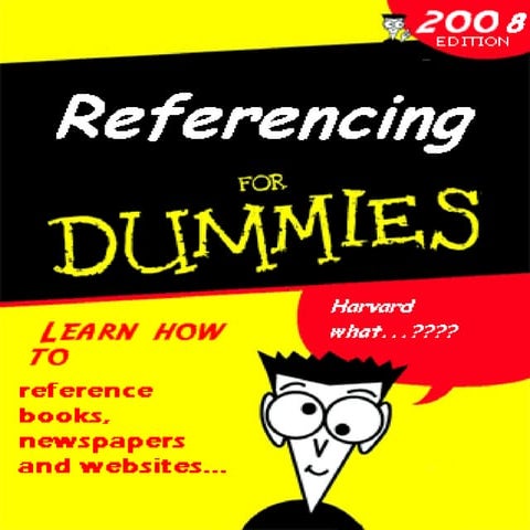 Referencing for dummies