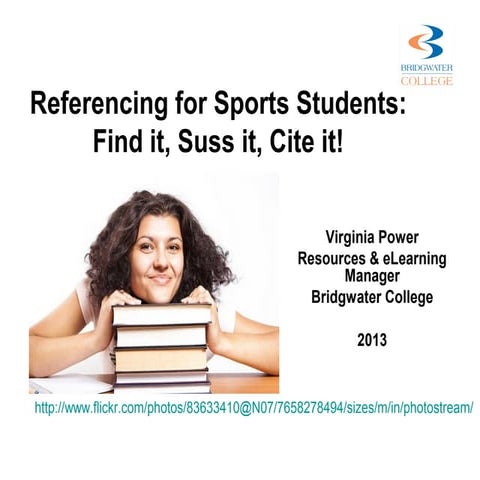 Referencing for sports students 