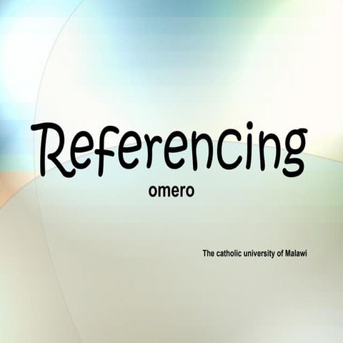 Referencing styles for students in universities om.ppt