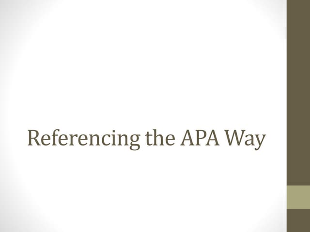 Referencing using word
